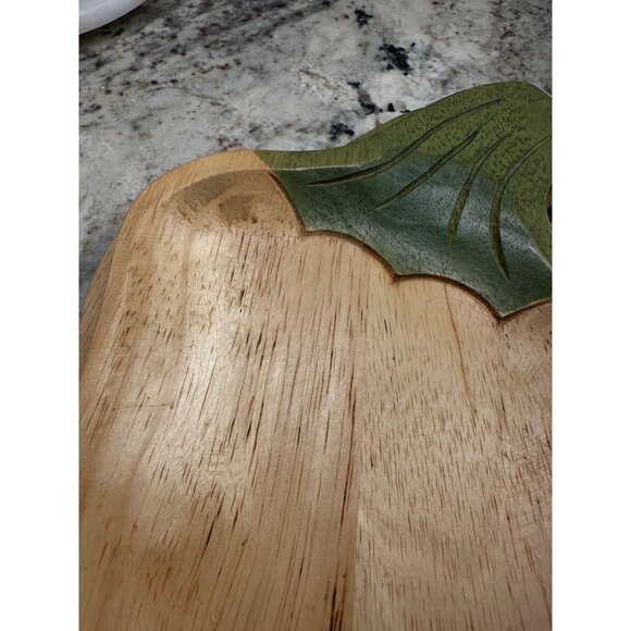 3 VTG Clay Art Handcrafted Wooden Chili Pepper Shaped stackable Serving Trays - Picture 16 of 16